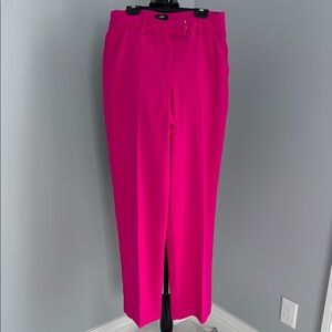 Express Editor Relaxed trouser pants. Mid rise. Pink. Size 2